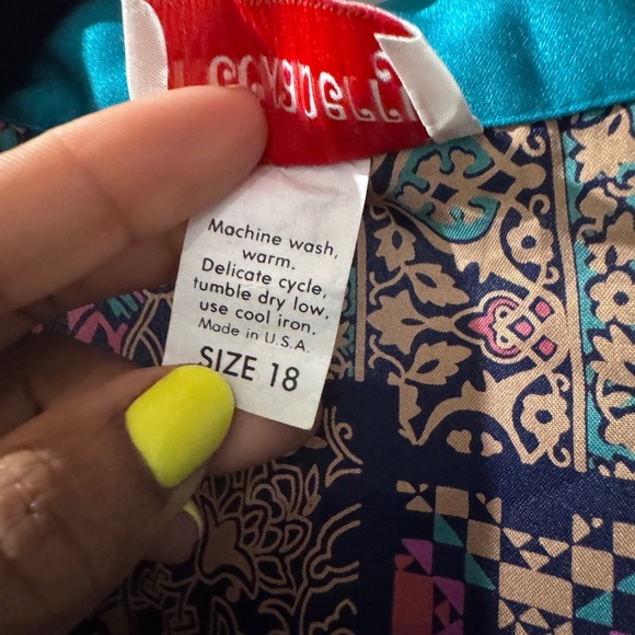 VTG Women’s Checkabery Lightweight Mixed Pattern Long Button Down Retro Dress - Picture 4 of 7